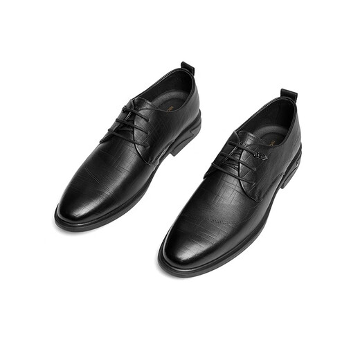 
Red Dragonfly Men's Shoes New Embossed Leather Shoes Men's British Style Business Shoes Classic Derby Shoes Wedding Shoes WTA12161 Black 39