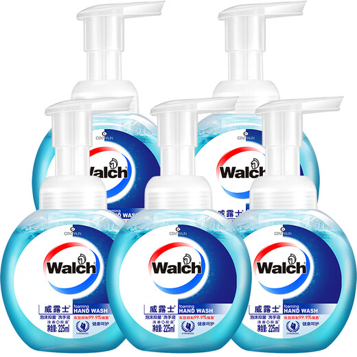 威露士泡沫抑菌洗手液健康呵护225ml*5瓶 儿童泡泡泡沫丰富倍感盈润