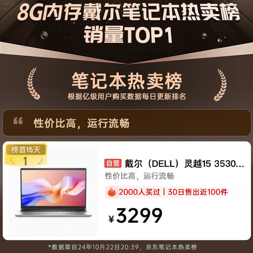 戴尔（DELL）【国家补贴】笔记本电脑 灵越15Pro成就15 3530 15.6英寸轻薄本商务办公学生设计全能本 银色 I5 8G 512G 官方标配