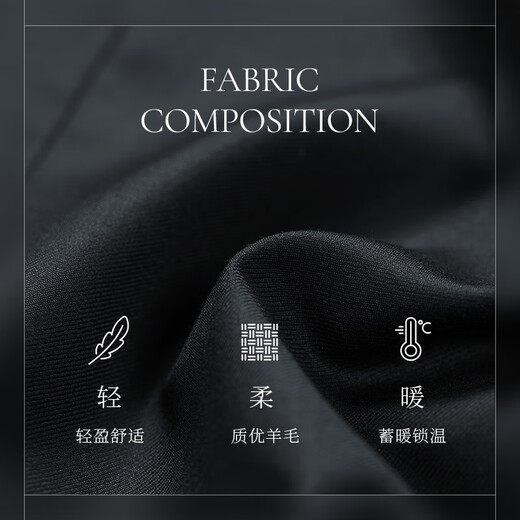 Guillaume de Mons Aojia suit suit men's pure wool business formal wear summer groom wedding dress black suit men's jacket black top + trousers 46