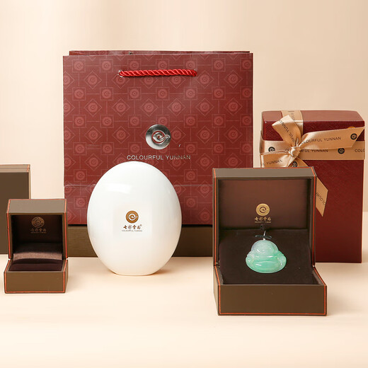 Colorful Yunnan Jade Peace Buckle Pendant Men and Women Couple Jade Pendant Necklace Men and Women Valentine's Day Birthday Gift