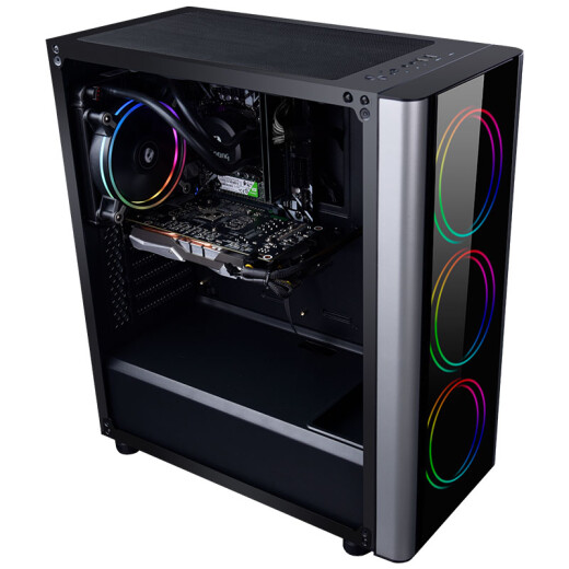 MLOONG GI80i78700/new product RTX2060 independent graphics/240GSSD/8G memory/water-cooled host/chicken game DIY desktop assembly computer host