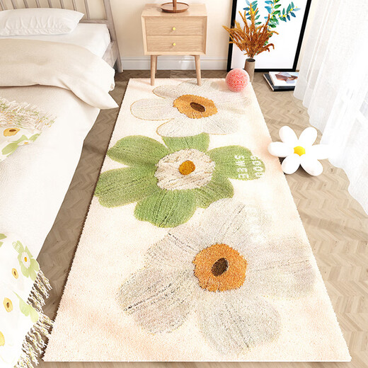 Gudie Carpet Bedroom Bedside Blanket Girl Master Bedroom Bed End Mat Room Living Room Houzi 2023 New Spring Season 60x160cm