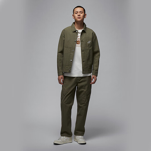 耐克（NIKE）外套男2024冬Tatum工装风格时尚潮流运动休闲针织夹克 HM3881-222 2XL