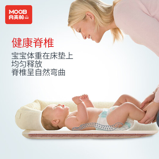 Moon Boat Moon Boat Portable Bed-in-Bed Newborn Uterus Bionic Bed Removable and Washable Cartoon Cradle Travel Crib Little Raccoon Breathable Bed-in-Bed