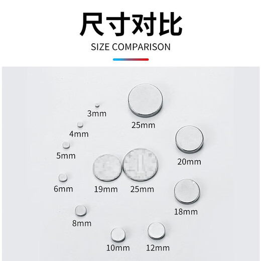 LIXINGYI Potente bloqueo imán Piudad del imán fuerte Redución redonda de hierro Iron Boron Magnet Magnet Desktop Oficina de la oficina REFRIGORADOR REDORDITOR DEL REBISTRIMIENTO Iron Stone Magnet redondo Redondo Diámetro de 5 mm de 5 mm de 3 mm [5 piezas]