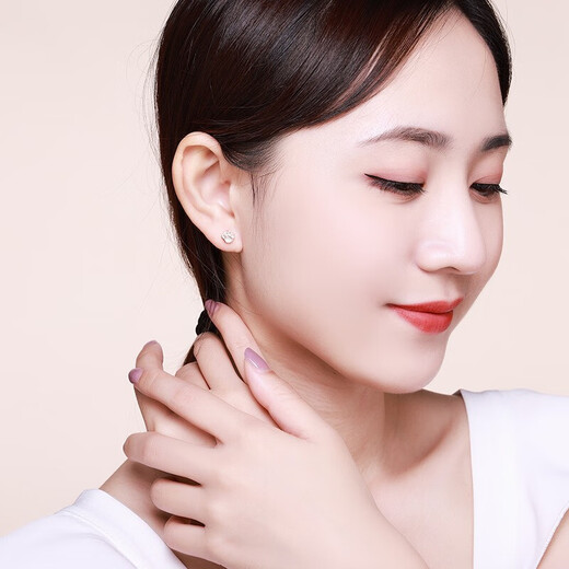 Trendy Acer 18K gold rose gold single earring for women, fun soft and cute little meat pad EEK34200252 birthday gift