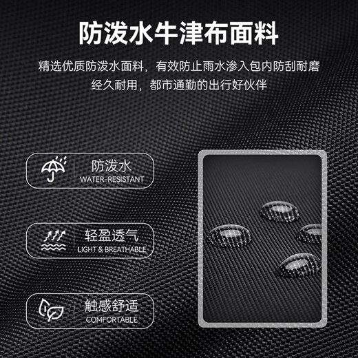 高尔夫（GOLF）双肩包男士商务背包多隔层15.6/16英寸电脑书包USB接口出差背包