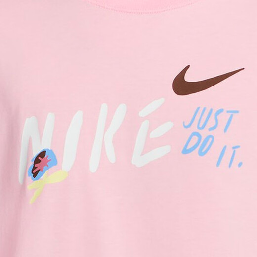 耐克（NIKE）  Nike耐克女装短袖夏季新款运动服宽松圆领半袖T恤 FJ7714-690 S
