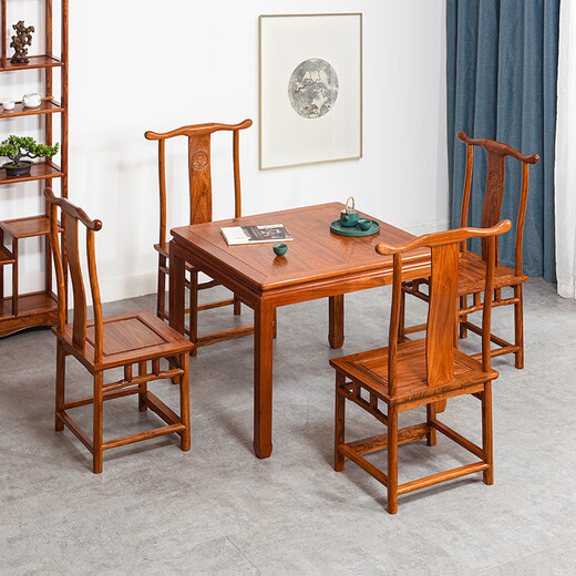 IKEA E-HOME [Offizieller Direktverkauf] Offizieller Direktverkauf acht Immortalen Tisch Chinese Massivholz Esstisch Stuhl Square Haushalt Schachtisch Blume Single Tabelle 9898*98*75