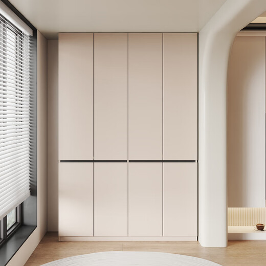 Pinjing Honeycomb Aluminum Balcony Cabinet Customized Storage Cabinet Waterproof Sunscreen Aluminum Alloy Balcony Storage Cabinet Bay Window Cabinet Storage Cabinet Four Doors Length 160cm Height 240cm Width 41cm