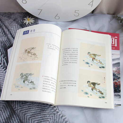 Learn Chinese painting from scratch, freehand brushwork + fine brushwork (2 volumes in total) (Chinese painting techniques from entry to mastery, landscape and ink painting tutorial materials)