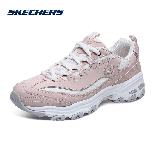 斯凯奇（Skechers）skechers斯凯奇运动鞋女秋季休闲厚底老爹鞋 薰衣草色/11977 35
