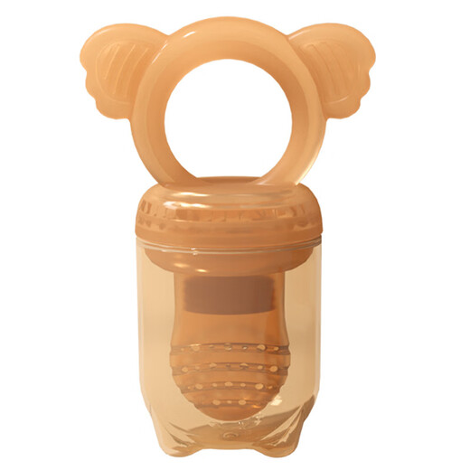 CLCEY baby bite music children's food grade silicone eating fruit feeding supplement fruit and vegetable pacifier supplies Koala bite music small + large mesh bag 3 pcs