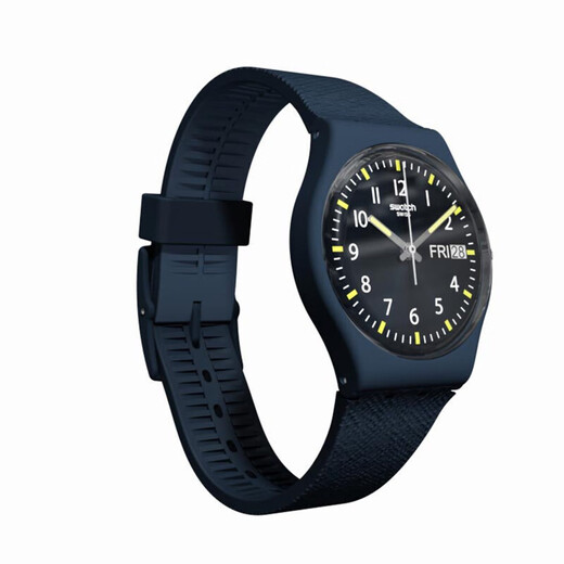 Swatch [Recommended for hot products] Swatch Swiss watch simple luminous student waterproof pointer quartz watch Gentleman blue 2.0 SO28N702