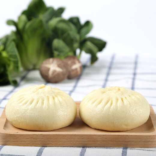 Peach blossoms and jade fresh mushrooms large bag 800g (10 pieces) frozen breakfast food semi-finished breakfast pastry Yangzhou buns