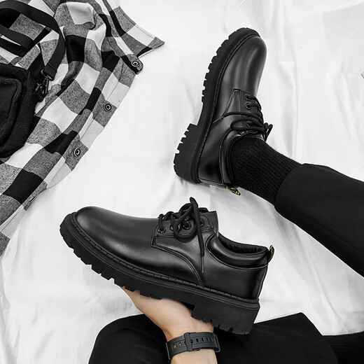 Neun Zoll sonnige Lederschuhe Herrenschuhe wasserdichte und atmungsaktive schwarze neue Männer schwarze britische Sportgeschäft Formale Freizeitschuhe schwarz [Größe 42]