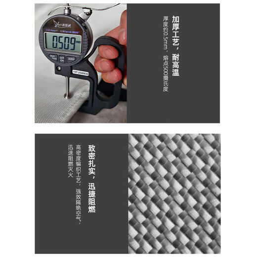 Suihua fiberglass fire blanket fire blanket kitchen household commercial fire escape blanket 1.5*1.5 meters