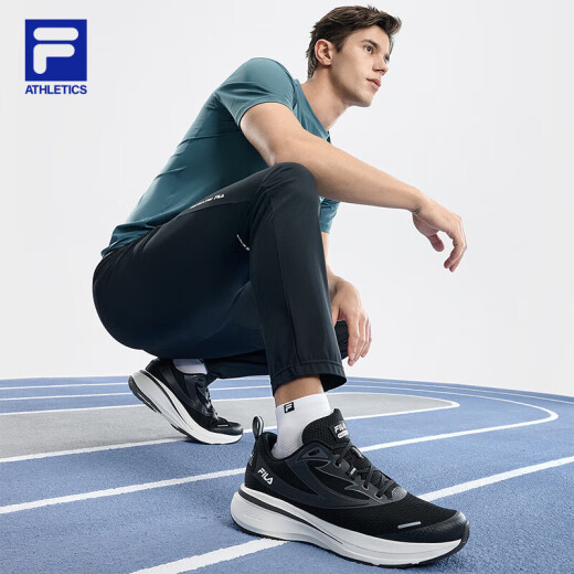 FILA official men's shoes NUVOLE road running shoes 2024 spring and summer soft cloud shoes running shoes sports shoes