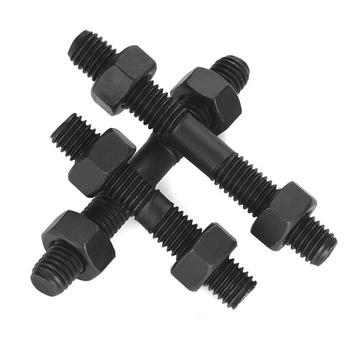 JINGGONG 10.9 grade double-headed screw and nut set combination two-headed thread bolt high-strength double-headed screw screw extension M8*50 (5 sets) 8.8 grade
