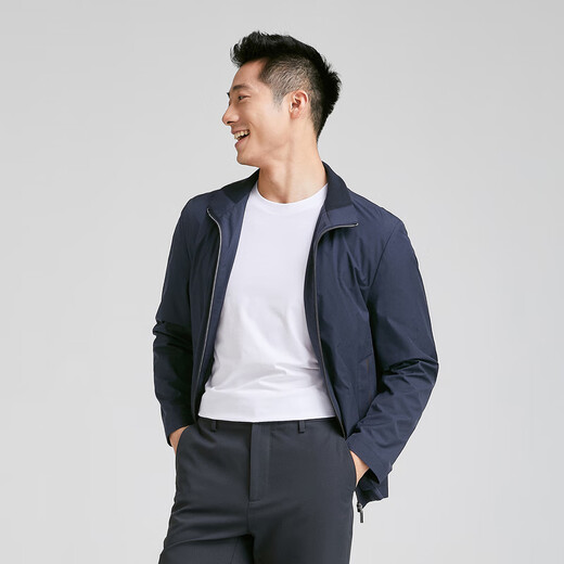 YOUNGOR (YOUNGOR) executive jacket men's single jacket men's spring and summer single jacket for young and middle-aged people shopping mall same style Navy M 170/92A