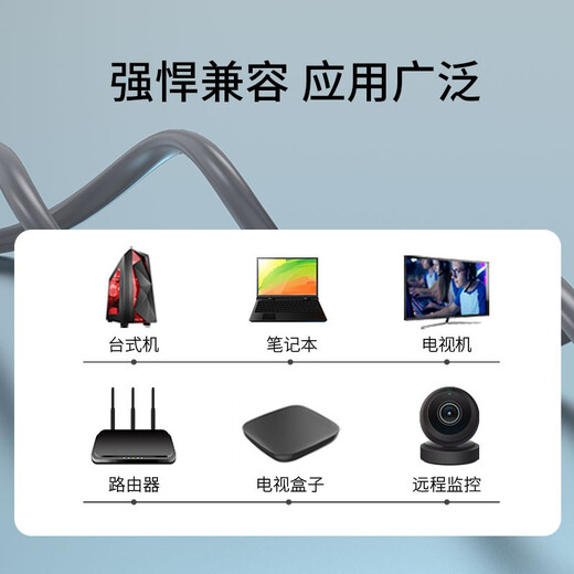 WANJEED Category 7 Network Cable Double Shielded Low Smoke Halogen Free [Fever Version 10G 10G King Cable] CAT7 Oxygen-Free Copper Pure Copper Engineering Home Decoration Monitoring Network Box Cable Jumper Category 7 10G Racing Jumper - Dovetail Style Gray 30 Meters