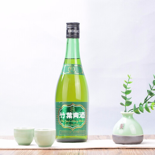 Bamboo leaf green wine dew wine shepherd's bamboo 45 degrees 475mL*6 bottles full box Shanxi Xinghua Village Fenjiu