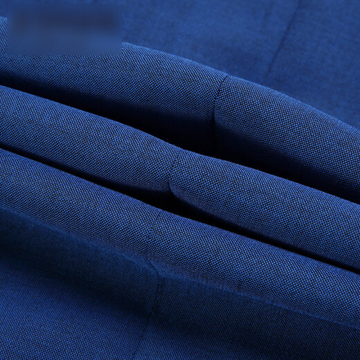 Jijia pure wool men's suit top Slim business casual professional solid color suit wool blue openable cufflinks 175A suit top