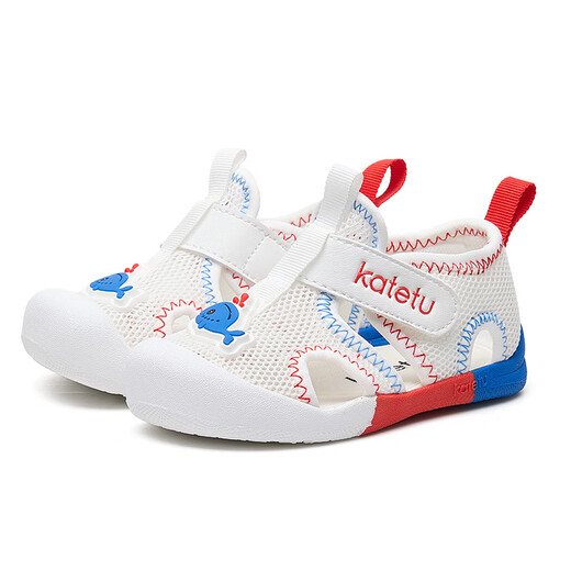 Carter Rabbit Children's Sandals Sommer Moskito -Abstoßungsfunktion Kinderschuhe Baby Kleinkindschuhe atmungsable Mesh Schuhe Baby Cave Schuhe Weiß blau rot - Moskito -Abstoßung 25 innere Länge 15,5 cm Fuß Länge 14,3-14,9