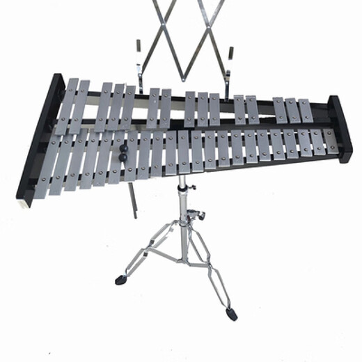 京韵奥尔夫32音木琴小钟琴 马林巴琴钢片琴打击乐器铝板琴 37音(75cm)包+支架+乐谱音符贴+1