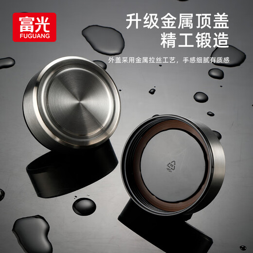 Fuguang double-layer glass cup supports group purchase custom-made tea cup office cup with handle Large capacity men and women water cup 580ML
