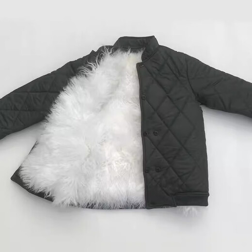 Jeep (JEEP) wool cotton-padded jacket men's fur all-in-one jacket middle-aged and elderly thickened sheepskin cotton-padded coat fur jacket autumn and winter real wool jacket military green + long wool liner bust 3 feet 4 (suitable for weight 125-140 Jin Jin equals 0.5 kg)