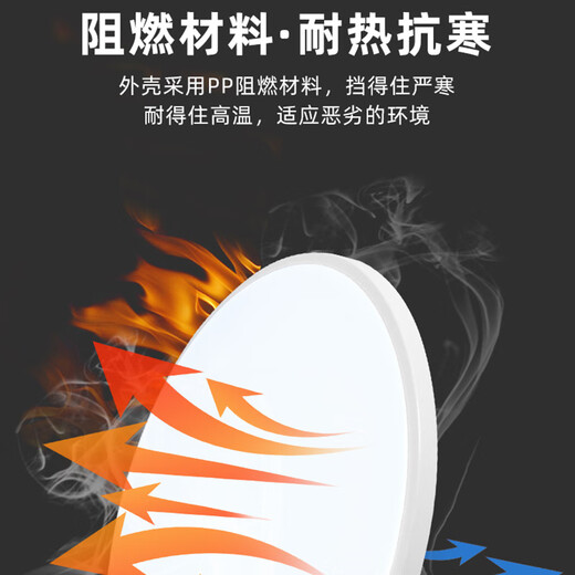 Whale and Light Ultra-thin Tri-Proof Lamp Sensor Light Explosion-Proof Lamp Anti-mosquito LED Lighting Corridor Light Human Body Radar Sensor Light Voice Control Lamp Tri-Proof Lamp 36CM Human Body Sensing 24W