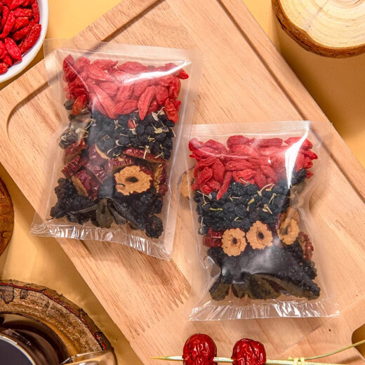 Grass and trees recipe mulberry black wolfberry red wolfberry health red date tea (30 packs) men's kidney nourishment tea red date health tea bag
