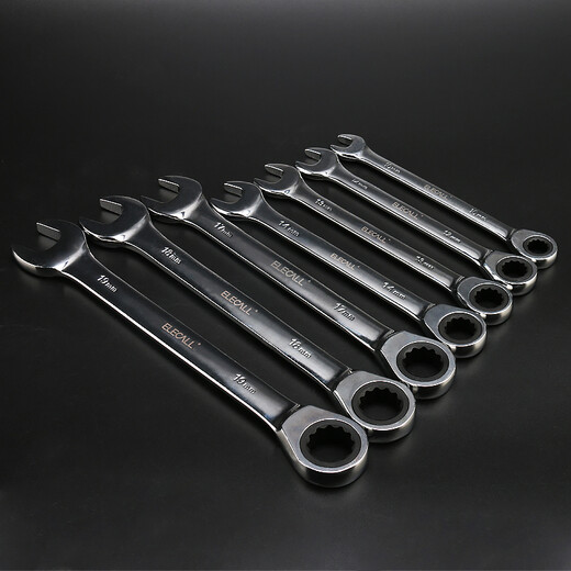 ELECALL fixed head ratchet wrench 10mm quick opening dual-purpose torx wrench labor-saving household industry ET090110