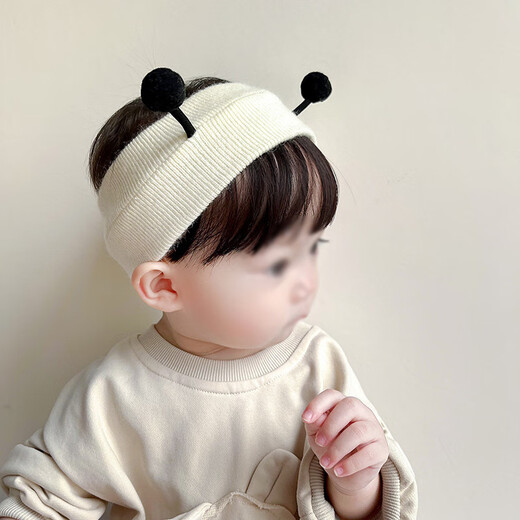 Jingshi Baby Fontanelle Cap Sommerstirnband leerer Top-Hut-Frühling und Herbst Dünne Babyhut Neugeborene Fetalhut Biene süß [Bienen-Little-Bienen] Baby Stirnband [0-12 Monate anwendbar]