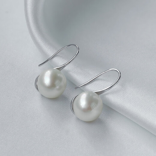 Queen of Pearls 10-11mm freshwater pearl earrings simple and versatile pearl earrings birthday gift for women