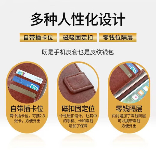 Peno Oppoa58 Schutzhülle PHJ110 Mobiltelefon Hülle A58X Lederhülle Flip-Fill 5G Vollbezüchte Soft Case Anti-Fall-Fall-Fall-Fall Supportable Herren- und Damen-Hülle Oppoa58/A58X Universal [Close Wallet] Black