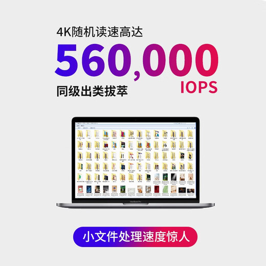 Disque dur SSD LASTINGIN interface M.2 (protocole NVMe) ordinateur de bureau PCIe à quatre canaux disque dur PS5 série i35 512G 3500 M/S particules TLC