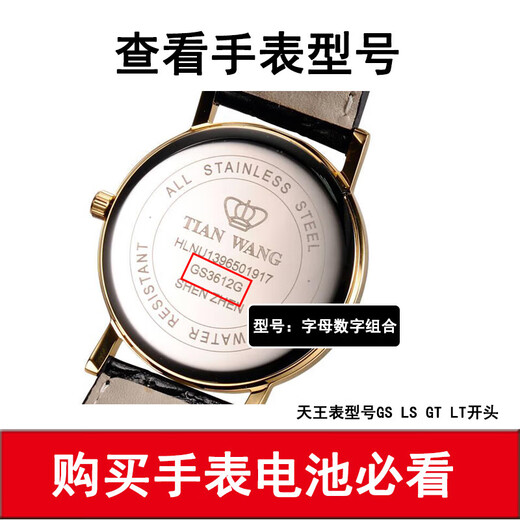 Anwendbar für männliche und weibliche Uhren GS LS3874 3886 3851 3570 3798 3528 Batterie -Männer -Uhr GS3389S/D.