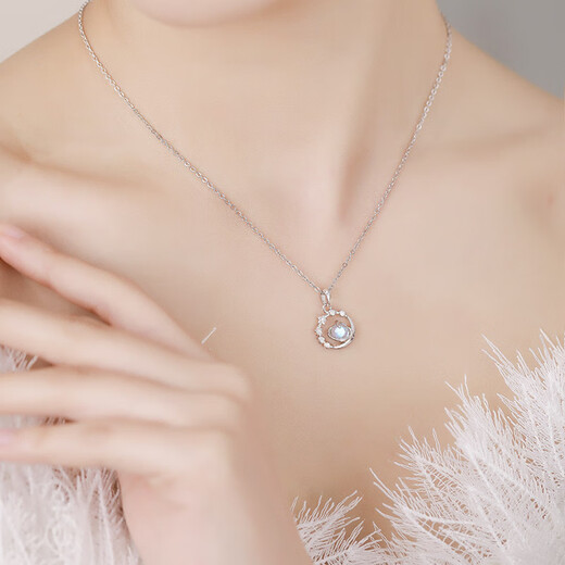 Baolian Pluto S999 silver necklace niche authentic pendant gift for girlfriend S925 necklace * certificate * true love flower box without Specifications