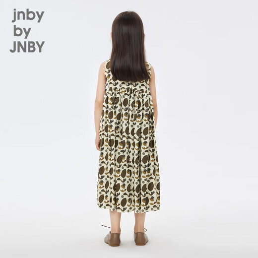 Jnby von Jnby Jiangnan Stoff Kinderkleidung ärmelloses Kleid Sommer Süßes Muster lässig mittelgroß