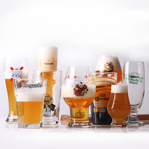 Multiple styles of lead-free glass beer mugs with logo, craft beer mugs, American IPA pint mugs, starry sky rocket mugs, explosion mugs, various beer mugs, Big Iceland Unparalleled Beer mugs 592ML 2 pcs
