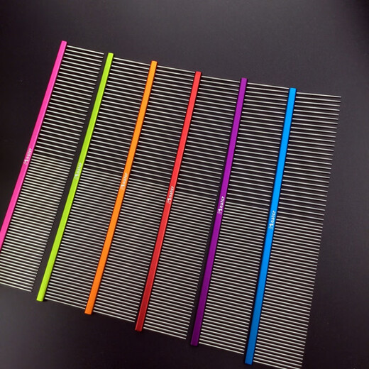 MASTER LEEmaster comb M9 M5 pet golden retriever Teddy dog and cat grooming comb m9 red (handle 19cm, needle 2.8m)