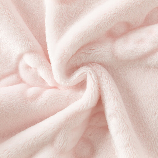 DAVE&BELLA winter new coral velvet baby jumpsuit newborn clothes children's rompers baby pajamas and robes pink ready in stock 80cm (recommended height 73-80cm)