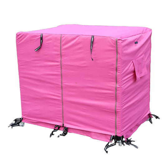 Dog cage cover to keep warm in winter, anti-mosquito, cat cage cage, windproof, outdoor rainproof cloth, waterproof for all seasons, rose red raincloth, does not include dog cage, suitable for cages with a length of 62, a width of 45, and a height of 58.
