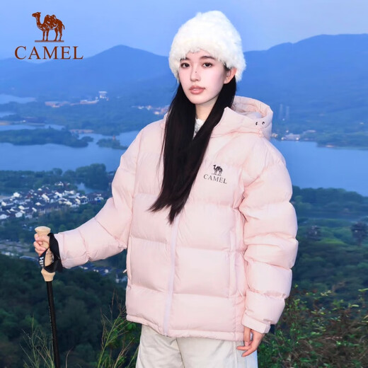 Chameau (chameau) [Diamond noir 5] Veste de down aérogel extérieur 24 Nouveaux hommes et femmes Même veste à pain chaude et imperméable 90 Velvet White Jade Powder Men and Women Same style A34CAPN750B M