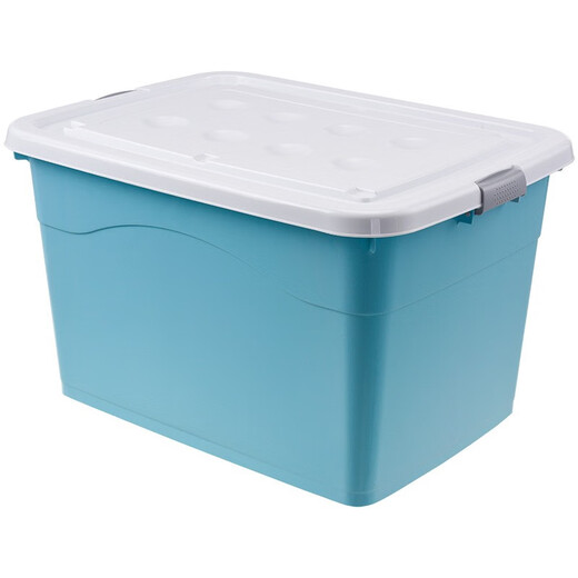 Chenzhi Shangpin Storage Box Extra Large Household Products Plastic Box Wholesale Storage Box Clothes Storage Box Dormitory Thickened Organizing Box Mint Green 80# (Length 47* Width 34* Height 27.5cm)