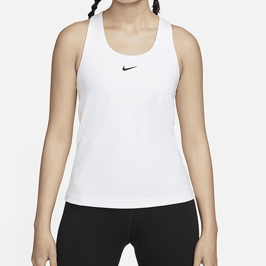 耐克（NIKE）耐克 女子中度支撑健身训练休闲透气无袖背心DV9898-100-320 DV9898-100 S