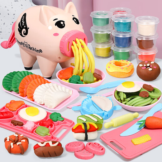 【7成新】奥智嘉 彩泥橡皮泥超轻粘土玩具DIY玩具 儿童玩具女孩男生玩具 面条机黏土雪糕机模具工具套装儿童节礼物